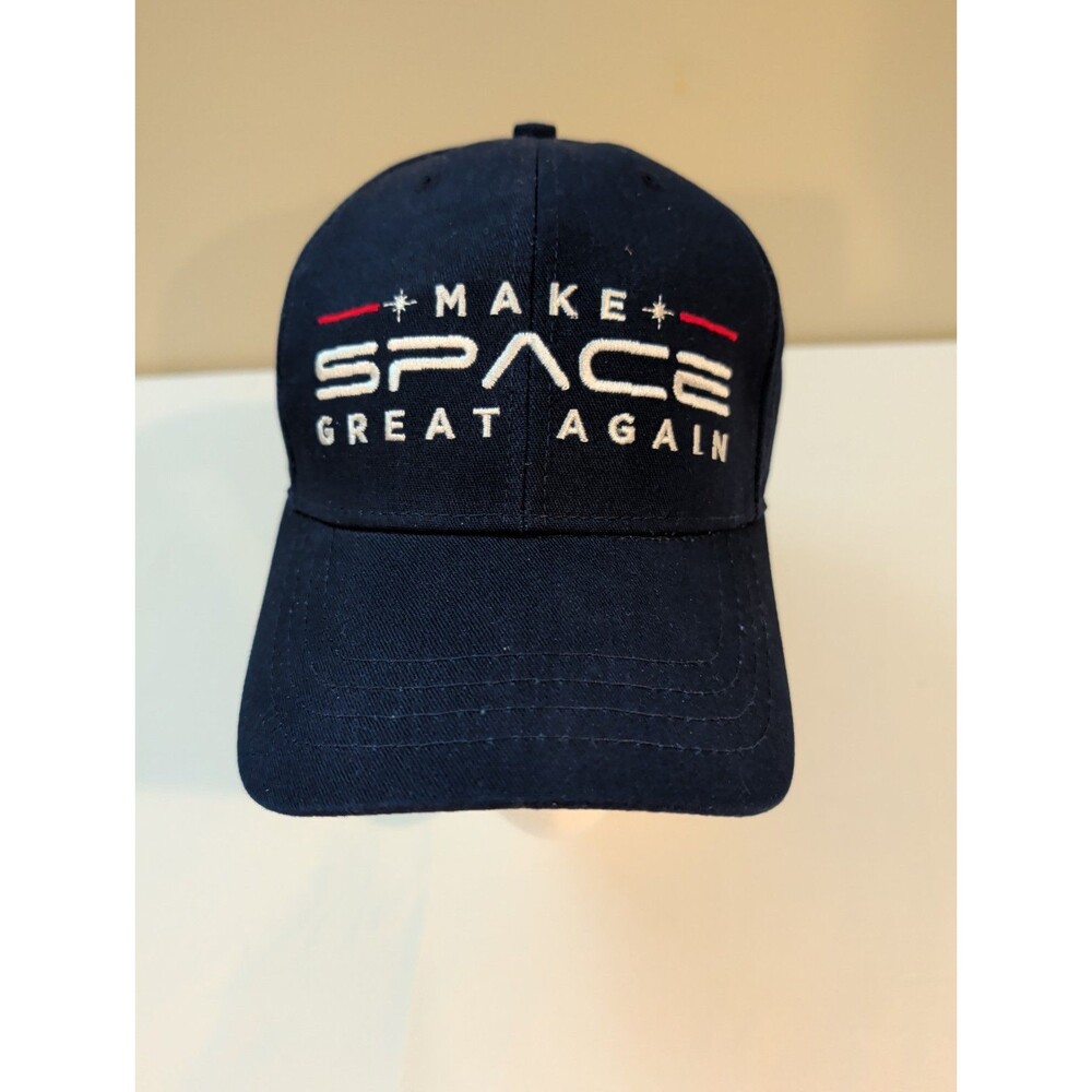 Make Space Great Again Hat Blue Adjustable Cali-Fame Headwear Made USA Snapback